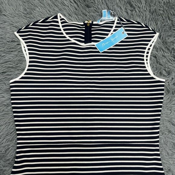 Draper James Striped Sleeveless Dress Size Medium NWT - Picture 3 of 9